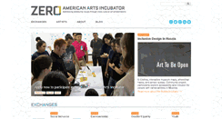 Desktop Screenshot of americanartsincubator.org